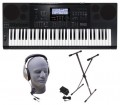 Casio - Keyboard with 61 Piano-Style Keys - Black