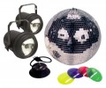 American DJ - Mirror Ball Kit - Silver/Black