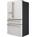 Café - 36 in. Wide 22.3 Cu. Ft. 4-Door French Door Counter-Depth Smart Refrigerator with Convertible Drawer with Soft Freeze - Matte White