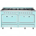 Viking - Tuscany 7.6 Cu. Ft. Freestanding Dual Fuel Convection Range   Bywater Blue