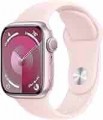 Apple GS Cert Refurb Watch Series 9 (GPS) 41mm Pink Aluminum Case with Light Pink Sport Band with Blood Oxygen - M/L - Pink - (2023)