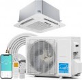 Winado - 12000 BTU 21 SEER2 Ceiling Cassette AC Ductless Mini Split Air Conditioner w/Heat Pump, Energy Star Remote& APP Control - White