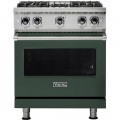 Viking - Professional 5 Series 4.0 Cu. Ft. Freestanding Gas Convection Range Blackforest Green