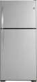 GE - 21.9 Cu. Ft. Top-Freezer Refrigerator - Fingerprint resistant stainless steel