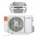 Pioneer - Quantum Ultra 12,000 BTU 1 Ton Ductless Mini Split 21 SEER 8-Way Cassette Air Conditioner with Heat Pump 230-Volt - White