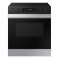 Samsung - OPEN BOX Bespoke 6.3 Cu. Ft. Slide-In Electric Range with Air Fry - Stainless Steel