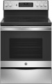 GE  5.3 Cu. Ft. Freestanding Electric Convection Range with Self-Cleaning and No-Preheat Air Fry - Stainless Steel