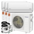 Pioneer - Quantum Ultra 3-Zone 27,000 BTU 24 SEER Ductless Wi-Fi Enabled Mini Split Heat Pump with 16 ft. Lines - White