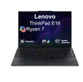 Lenovo - Upgraded - ThinkPad E16 Laptop 16.0 WUXGA Display (Ryzen 7 250, 64GB, 4TB SSD, Integrated Graphics, Win 11 Pro) w/USB Hub - Black