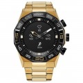 Citizen - CZ Smart 44mm Gold-tone IP Stainless Steel Hybrid Heart Rate Smartwatch with Gold-Tone IP Stainless Steel Bracelet - Gold