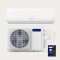 Della - Motto 12000 BTU 230V Mini Split AC with Heat Pump, Cools up to 550 Square Feet - White