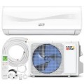 Costway -  9100 BTU Mini Split Air Conditioner & Heater with Heat Pump & Full Installation Kit - White