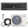 Costway - 12000 BTU Mini Split Air Conditioner, 21 SEER2 208-230V Inverter AC Unit Cools Rooms up to 750 Sq. Ft - Grey,White