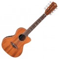 Luna - Abalone High Tide 8-String Tenor Ukulele - Natural