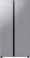 Samsung - Bespoke Counter Depth Side-by-Side Refrigerator with Beverage Center - Stainless steel
