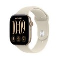 Apple Watch Series 12 (GPS) 46mm Aluminum Case with Sand Sport Band - M/L - Light Gold - (2026)