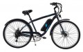 Huffy - Everett Men's Comfort eBike w/25 mi Max Operating Range & 20 mph Max Speed - Matte Blue
