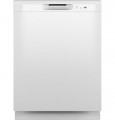 GE - Front Control Dishwasher with 60dBA - White
