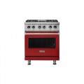 Viking - 5-Series 4.7 Cu. Ft. Self-Cleaning Freestanding Dual Fuel Convection Range - San Marzano Red