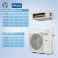 Costway - X-Pro 35000 BTU 3 Zone 9K + 9K +24K Concealed Ducted Mini Split AC, 22.5 SEER2, WiFi Enabled - White
