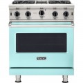 Viking - Professional 5 Series 4.0 Cu. Ft. Freestanding LP Gas Convection Range - Bywater Blue