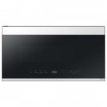 Samsung - Bespoke 2.1 Cu. Ft. Over-the-Range Microwave with Sensor Cooking and Edge to Edge Glass Display - White Glass