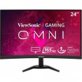 ViewSonic  23.6 LCD Curved FHD Monitor (DisplayPort HDMI) - Black