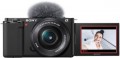 Sony - Alpha ZV-E10 Kit Mirrorless Vlog Camera with 16-50mm Lens - Black