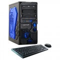 CybertronPC - Titanium X99 X5 Desktop - Intel Core i7 - 16GB Memory - 2TB Hard Drive + 500GB Solid State Drive - Blue