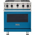 Viking - Professional 5 Series 4.0 Cu. Ft. Freestanding LP Gas Convection Range - Alluvial Blue