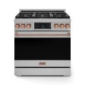 Gordon Ramsay Series by Thor Kitchen 6.0 Cu. Ft Freestanding Liquid Propane Gas Range with Rose Gold Hardware - Stainless Steel