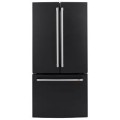Thor Kitchen - 17.5 Cu. Ft. Counter Depth French Door Refrigerator with Ice Maker - Matte Black & Stainless Steel Accents - Matte Black