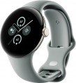 Apple Geek Squad Certified Refurbished Watch Series 8 (GPS) 45mm Aluminum Case with White Sport Band - M/L - Silver