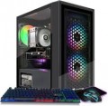 STGAubron - Gaming PC Desktop Computer, Intel i7 Xeon E5 3.0Ghz, Radeon RX550 4G, 16GB RAM, 512GB SSD, USB WiFi 6, Win11H - Black