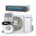 Pioneer - Quantum Ultra 9,000 BTU. 75 Ton 20.5 SEER Ceiling Concealed Ductless Mini Split Air Conditioner with Heat Pump 208/230V - Gray