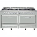 Viking - Tuscany 7.6 Cu. Ft. Freestanding Dual Fuel Convection Range   Arctic Gray